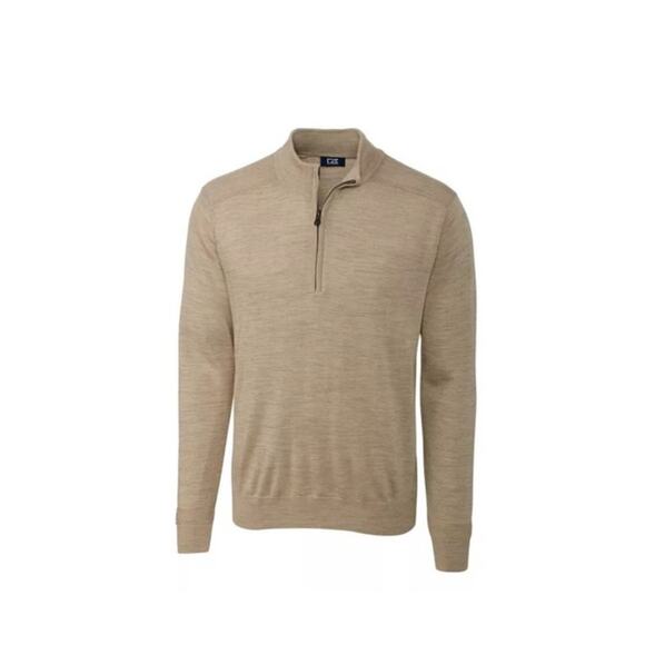 NWT Cutter & Buck Men's Half Zip Mock Sweater Small - Picture 1 of 8